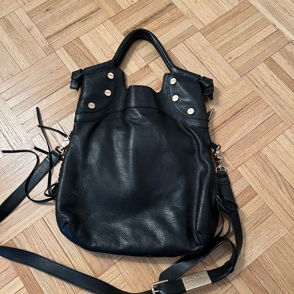 Foley + Corinna- black leather Lady Tote